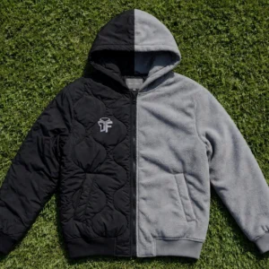 "Zenith Eclipse" Colorblock Puffer Hoodie